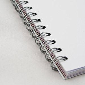 Drahtringbindung (Wire-O) mit transparentem Deckblatt